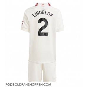 Manchester United Victor Lindelof #2 Tredjetrøje Børn 2023-24 Kortærmet (+ Korte bukser)